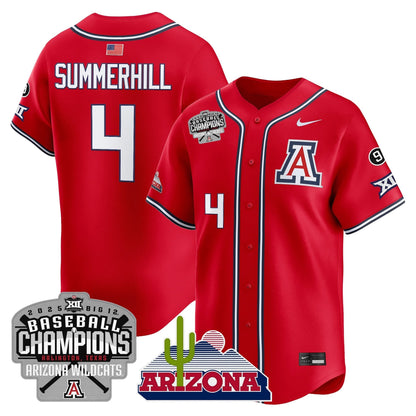Men's Arizona Wildcats 2025 Big 12 Champions Vapor Premier Limited Jersey - All Stitched