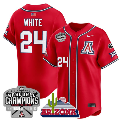 Men's Arizona Wildcats 2025 Big 12 Champions Vapor Premier Limited Jersey - All Stitched