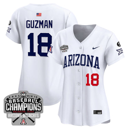 Women's Arizona Wildcats 2025 Big 12 Champions Vapor Premier Limited Jersey - All Stitched