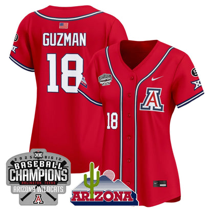 Women's Arizona Wildcats 2025 Big 12 Champions Vapor Premier Limited Jersey - All Stitched