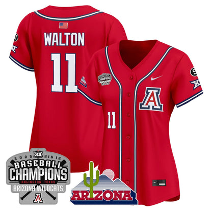 Women's Arizona Wildcats 2025 Big 12 Champions Vapor Premier Limited Jersey - All Stitched