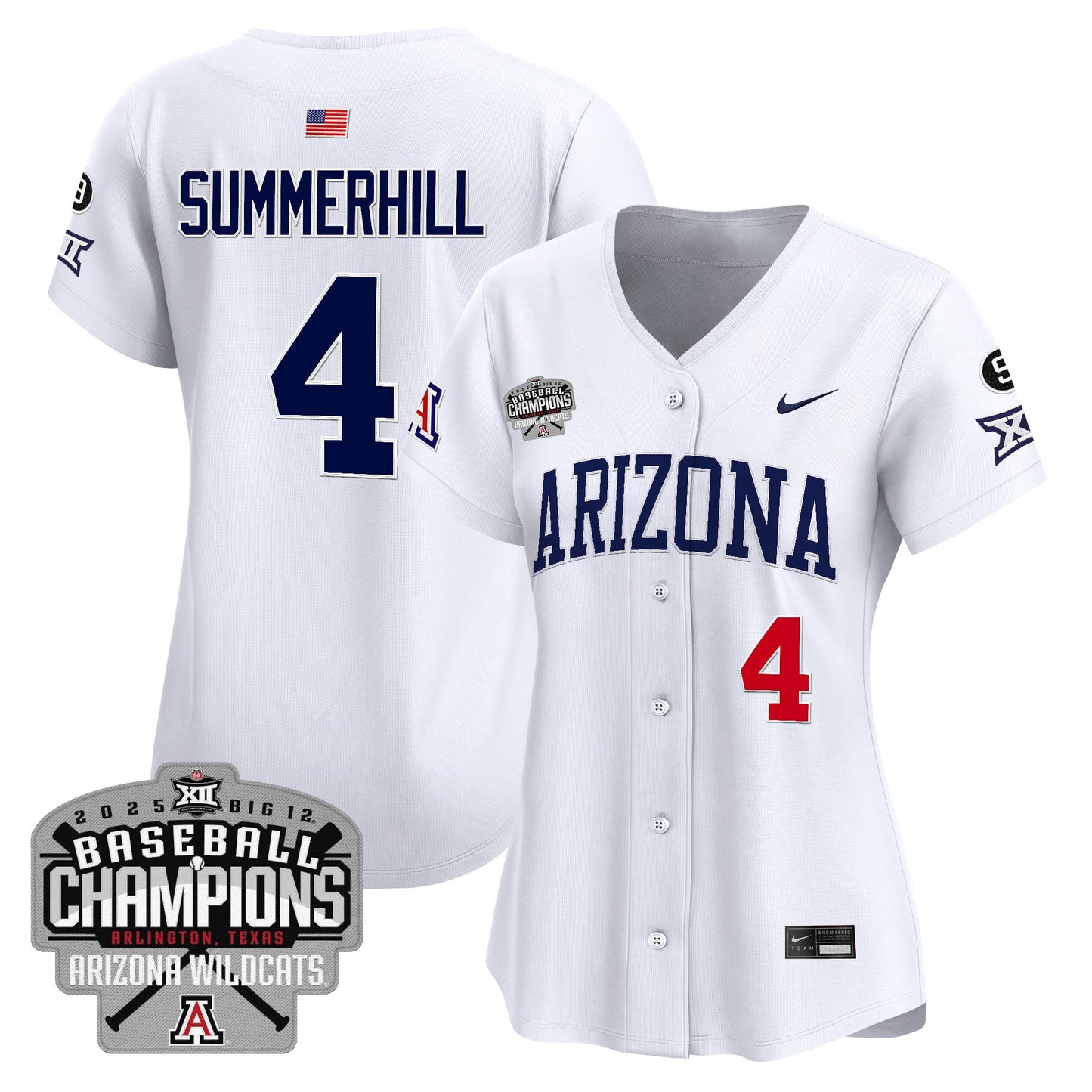 Women's Arizona Wildcats 2025 Big 12 Champions Vapor Premier Limited Jersey - All Stitched