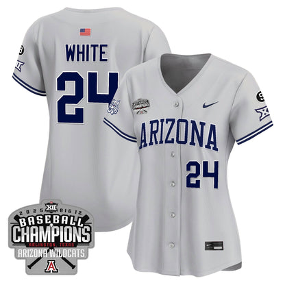 Women's Arizona Wildcats 2025 Big 12 Champions Vapor Premier Limited Jersey - All Stitched