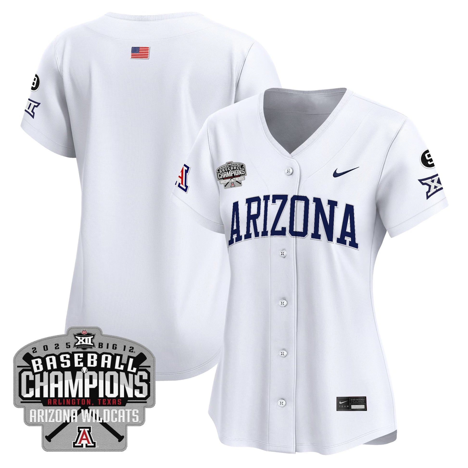 Women's Arizona Wildcats 2025 Big 12 Champions Vapor Premier Limited Jersey - All Stitched