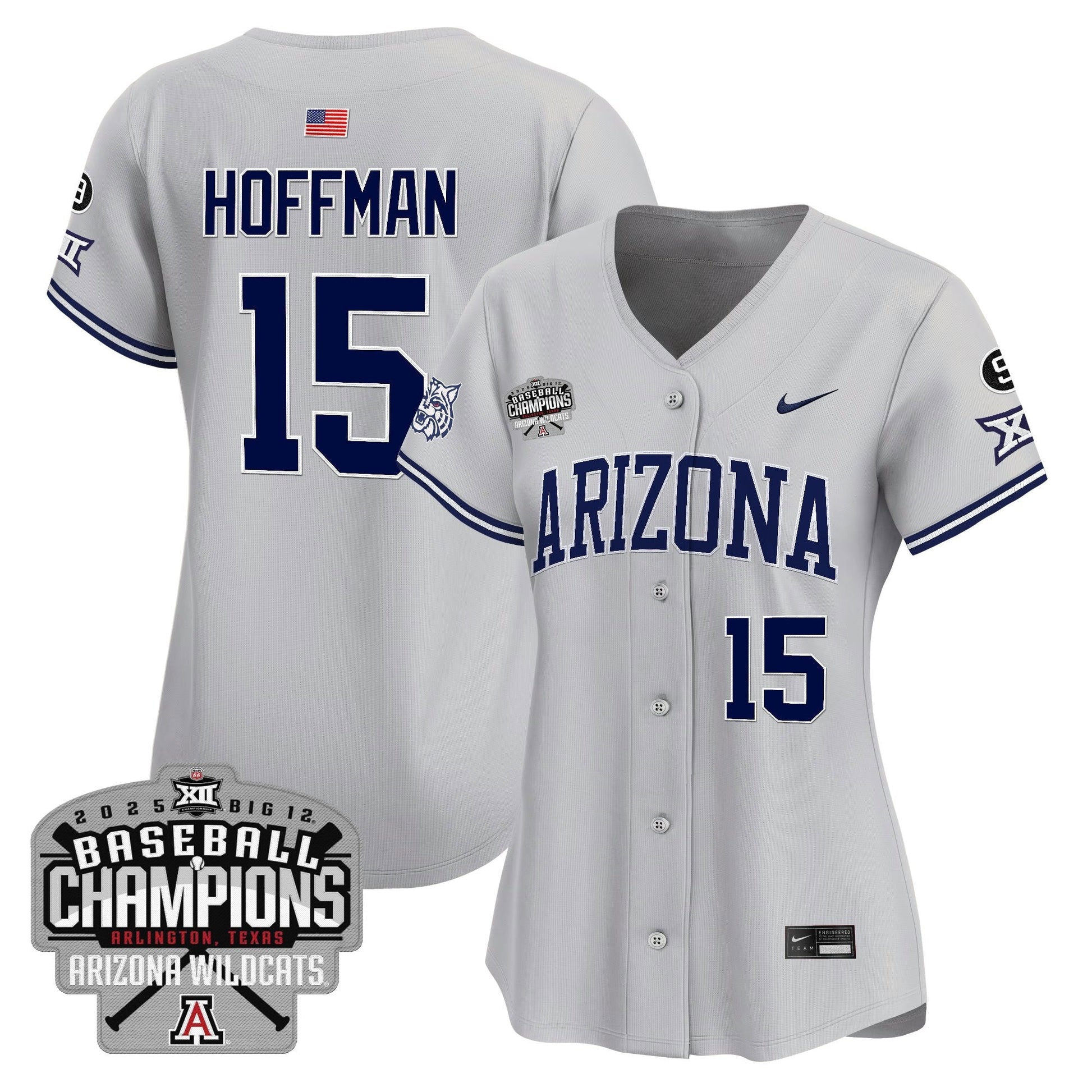 Women's Arizona Wildcats 2025 Big 12 Champions Vapor Premier Limited Jersey - All Stitched