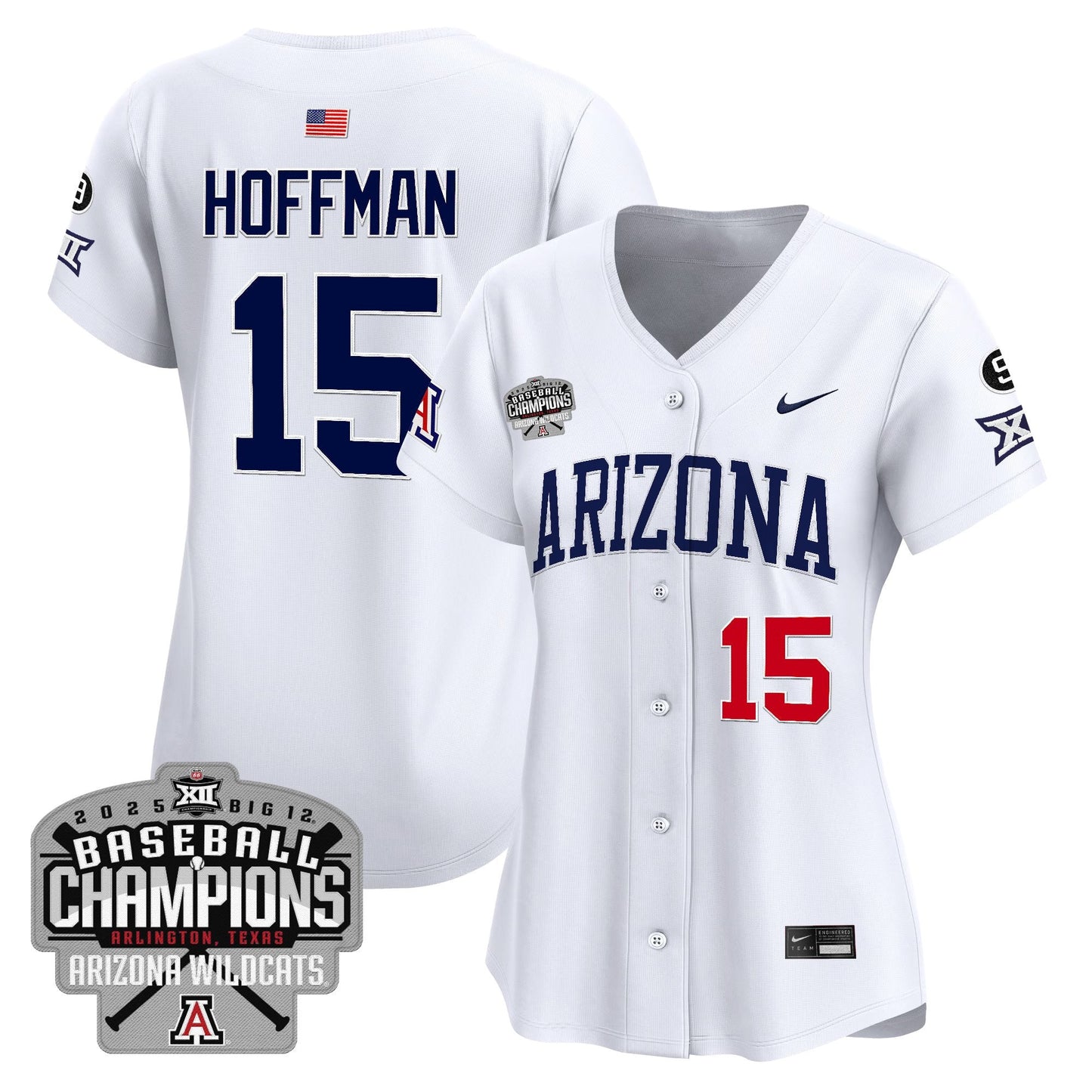 Women's Arizona Wildcats 2025 Big 12 Champions Vapor Premier Limited Jersey - All Stitched