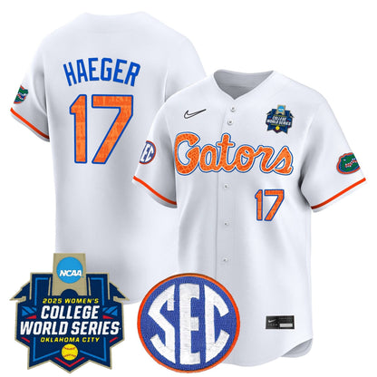 Men's Size - Florida Gators Softball 2025 World Series (WCWS) Vapor Premier Limited Jersey - All Stitched