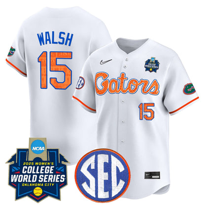 Men's Size - Florida Gators Softball 2025 World Series (WCWS) Vapor Premier Limited Jersey - All Stitched
