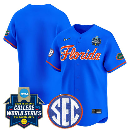 Men's Size - Florida Gators Softball 2025 World Series (WCWS) Vapor Premier Limited Jersey - All Stitched