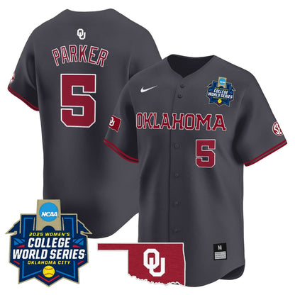 Men's size - Oklahoma Sooners Softball 2025 World Series (WCWS) Vapor Premier Limited Jersey - All Stitched
