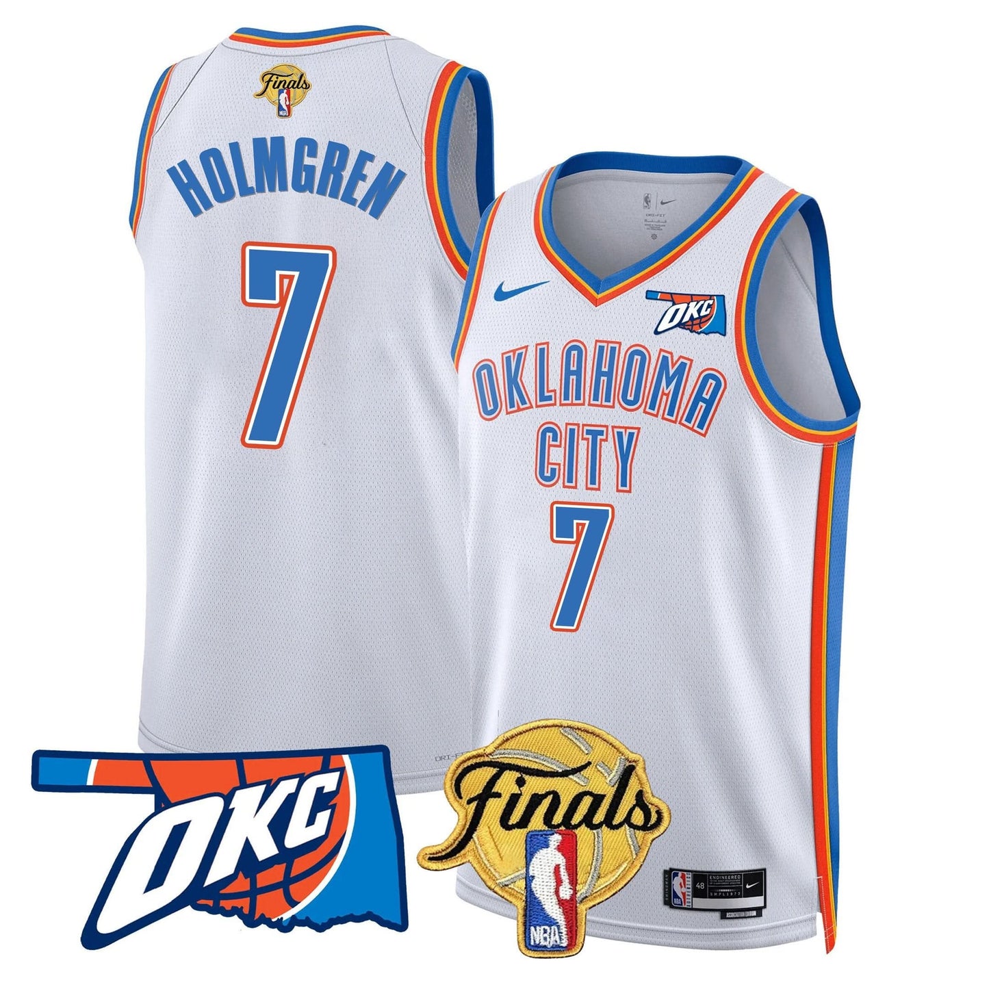 Men's Oklahoma City Thunder Jersey - Final Patch - All Stitched