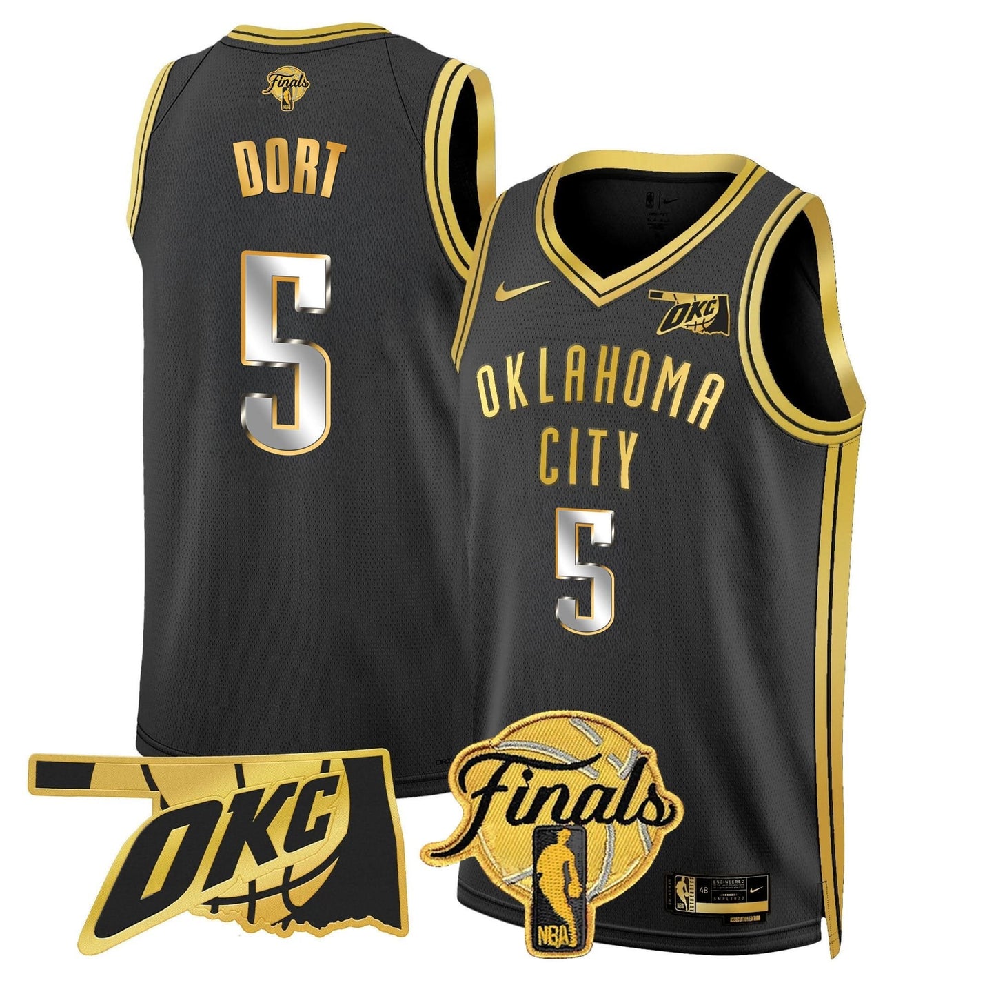 Men's Oklahoma City Thunder Jersey - Final Patch - All Stitched