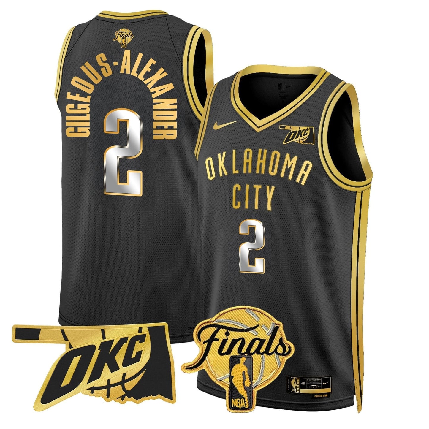 Men's Oklahoma City Thunder Jersey - Final Patch - All Stitched