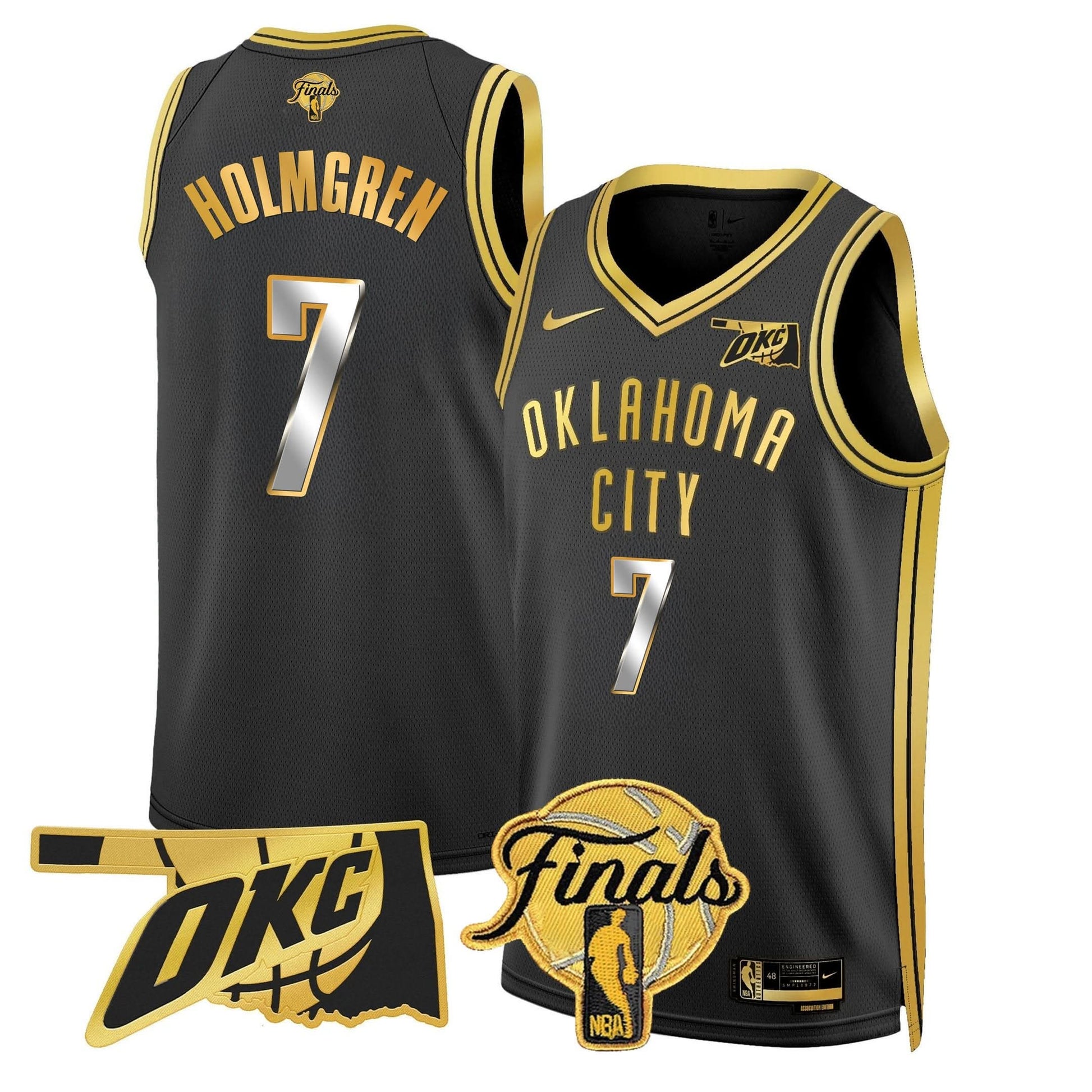 Men's Oklahoma City Thunder Jersey - Final Patch - All Stitched
