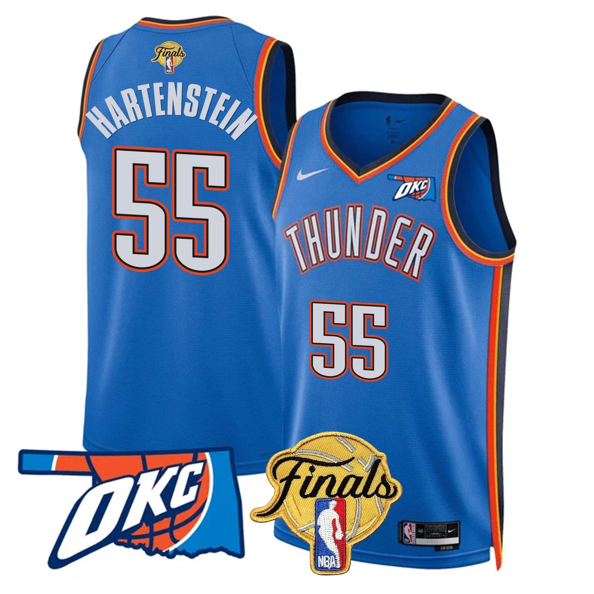 Men's Oklahoma City Thunder Jersey - Final Patch - All Stitched