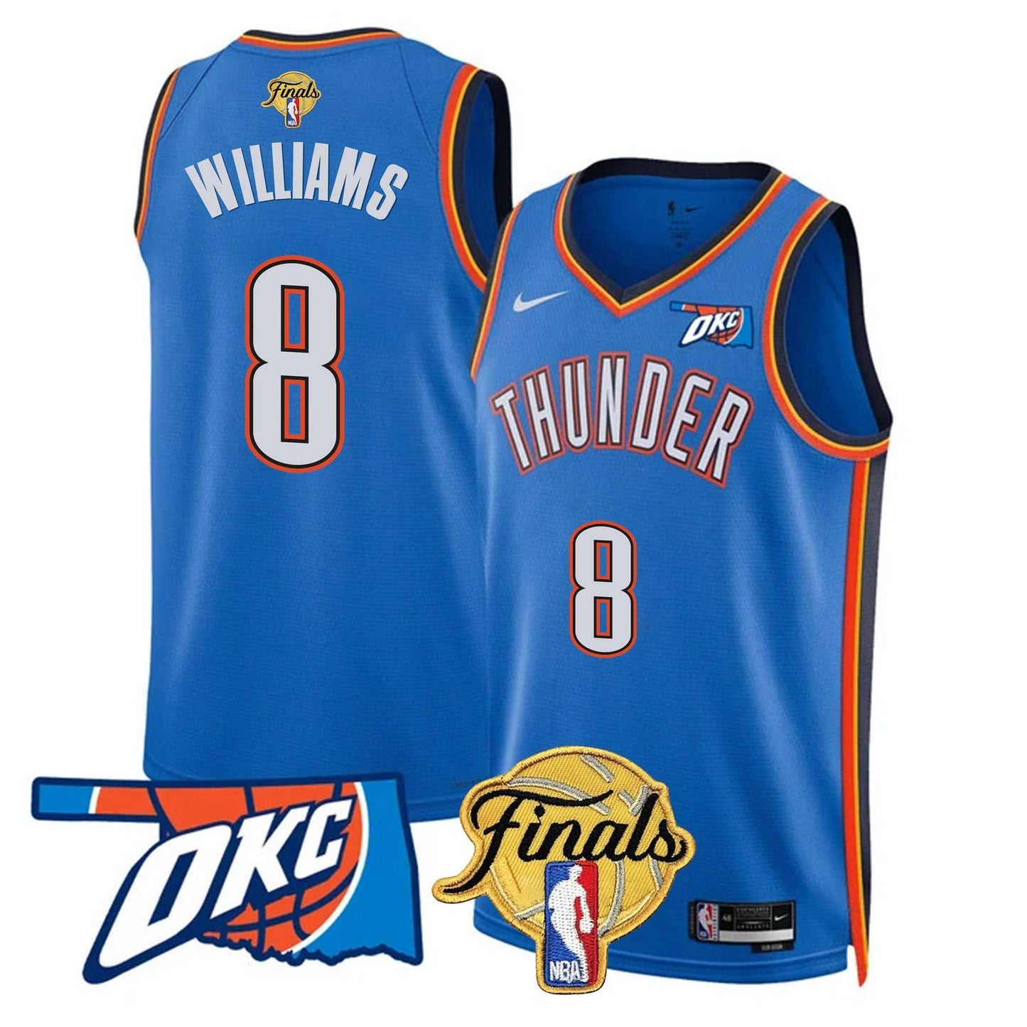 Men's Oklahoma City Thunder Jersey - Final Patch - All Stitched