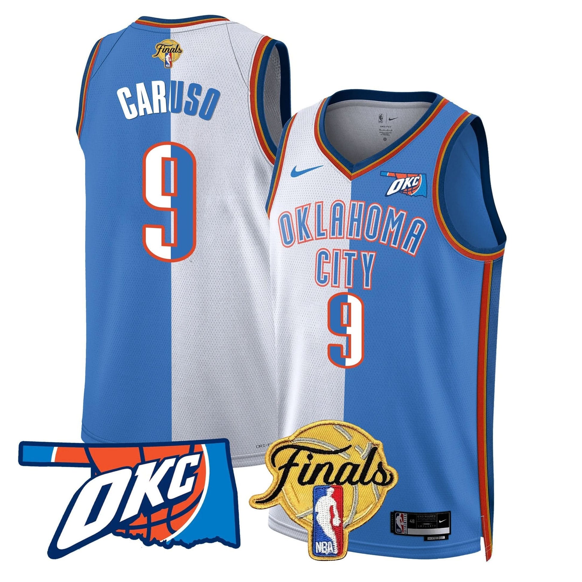 Men's Oklahoma City Thunder Jersey - Final Patch - All Stitched