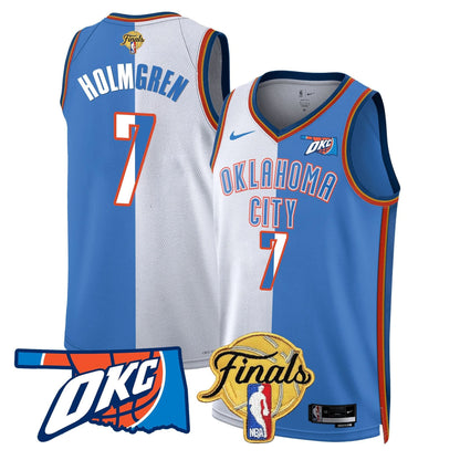 Men's Oklahoma City Thunder Jersey - Final Patch - All Stitched