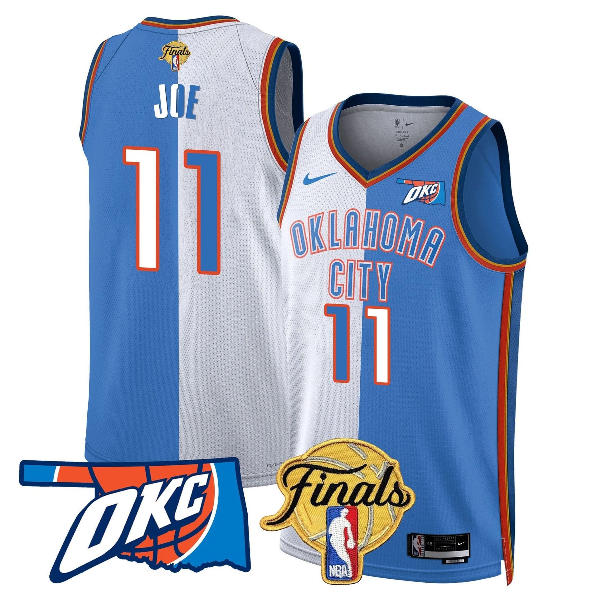 Men's Oklahoma City Thunder Jersey - Final Patch - All Stitched