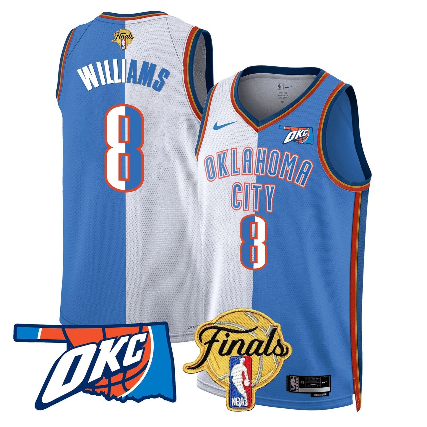 Men's Oklahoma City Thunder Jersey - Final Patch - All Stitched