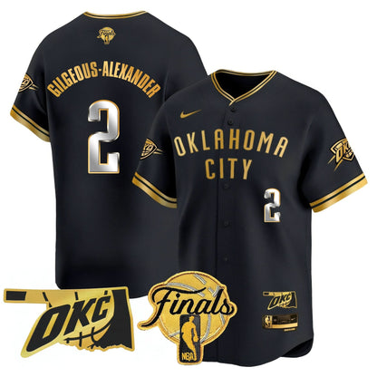 Oklahoma City Thunder Baseball Jersey - Final Patch - All Stitched