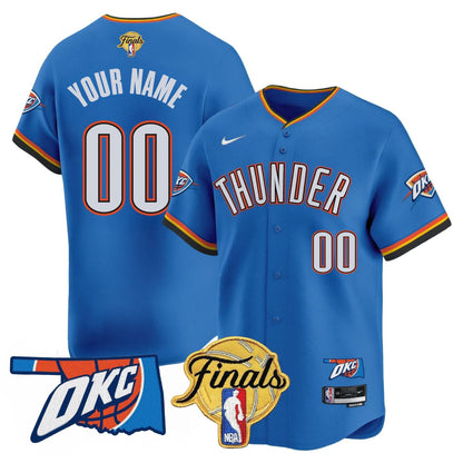 Oklahoma City Thunder Baseball Jersey - Final Patch - All Stitched