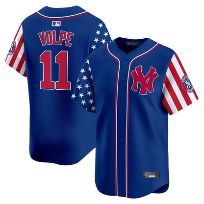 Men's New York Yankees 2025 Independence Day Vapor Premier Limited Jersey - All Stitched