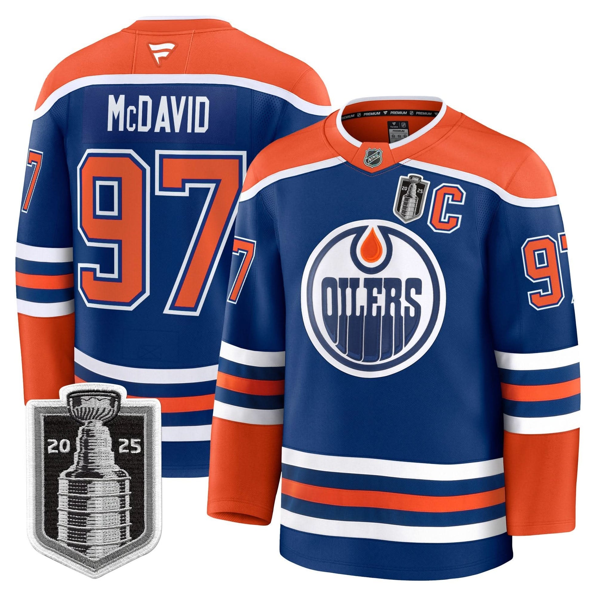 Men's Edmonton Oilers 2025 Stanley Cup Final Premium Jersey - All Stitched