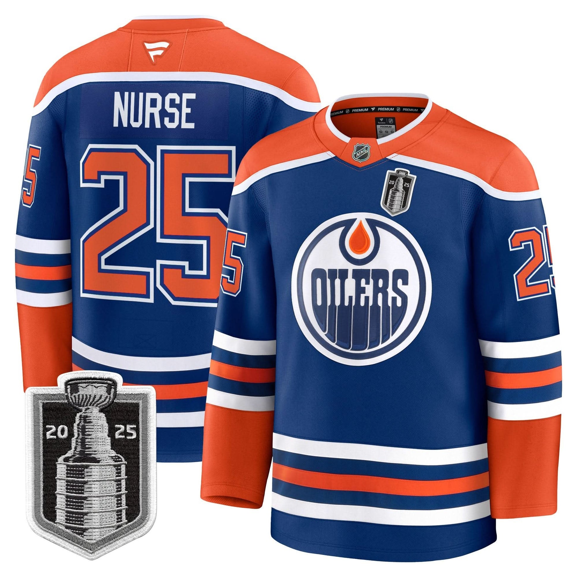 Men's Edmonton Oilers 2025 Stanley Cup Final Premium Jersey - All Stitched