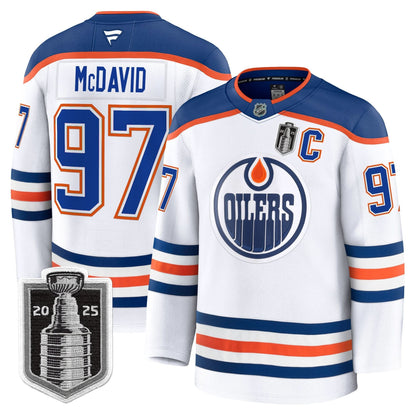 Men's Edmonton Oilers 2025 Stanley Cup Final Premium Jersey - All Stitched
