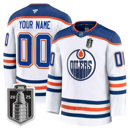 Edmonton Oilers 2025 Stanley Cup Final Premium Custom Jersey - All Stitched