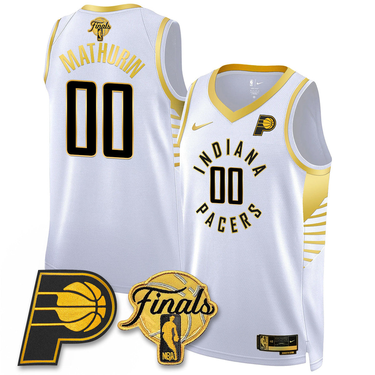 Indiana Pacers Swingman Jersey Final Patch - All Stitched