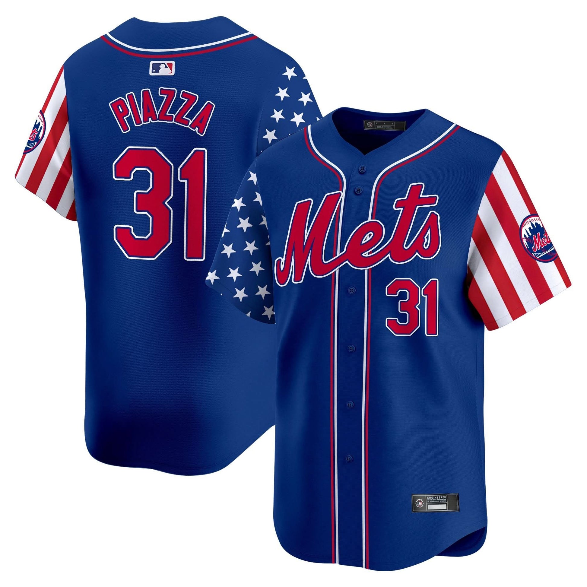 Men's New York Mets 2025 Independence Day Vapor Premier Limited Jersey - All Stitched