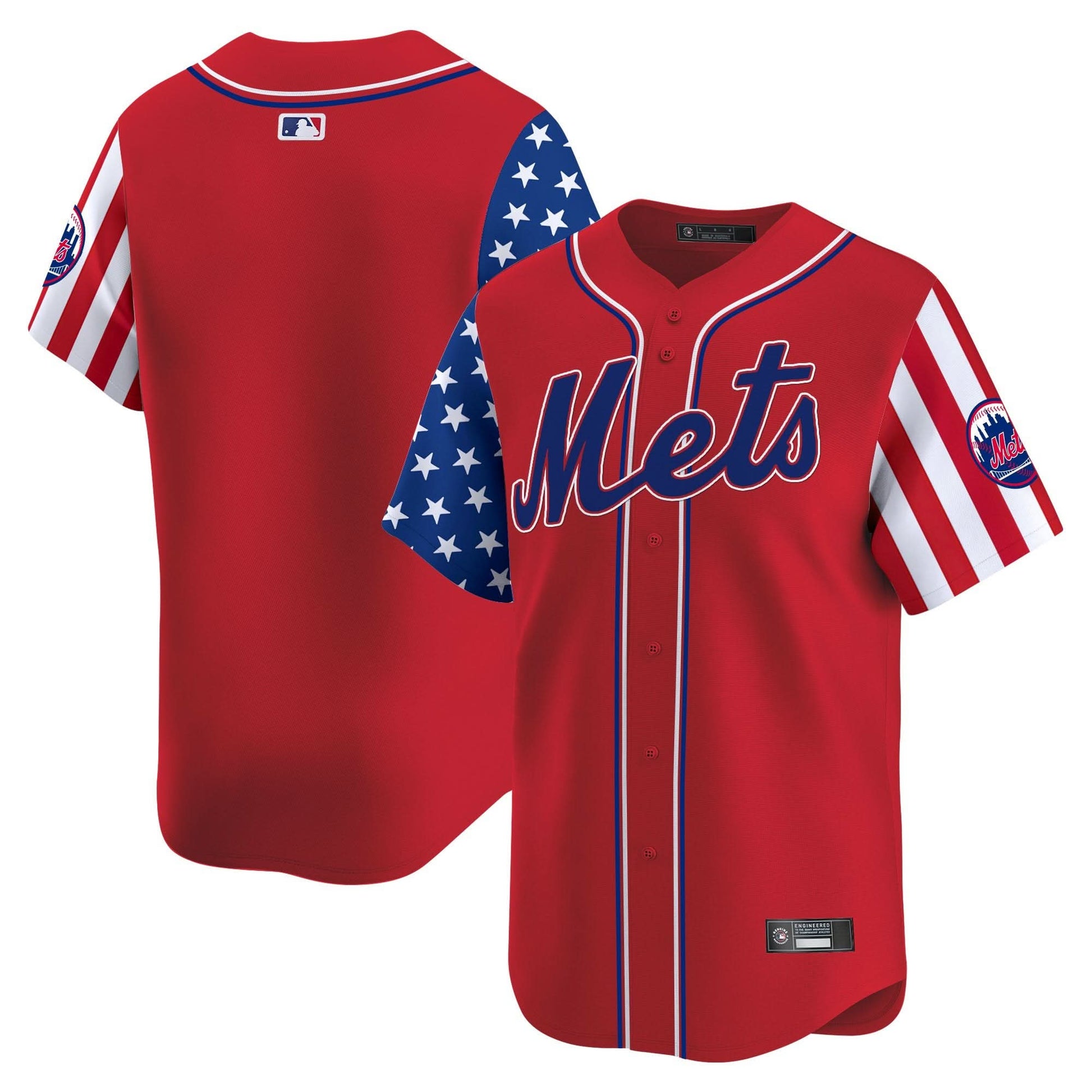Men's New York Mets 2025 Independence Day Vapor Premier Limited Jersey - All Stitched
