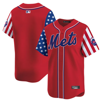 Men's New York Mets 2025 Independence Day Vapor Premier Limited Jersey - All Stitched
