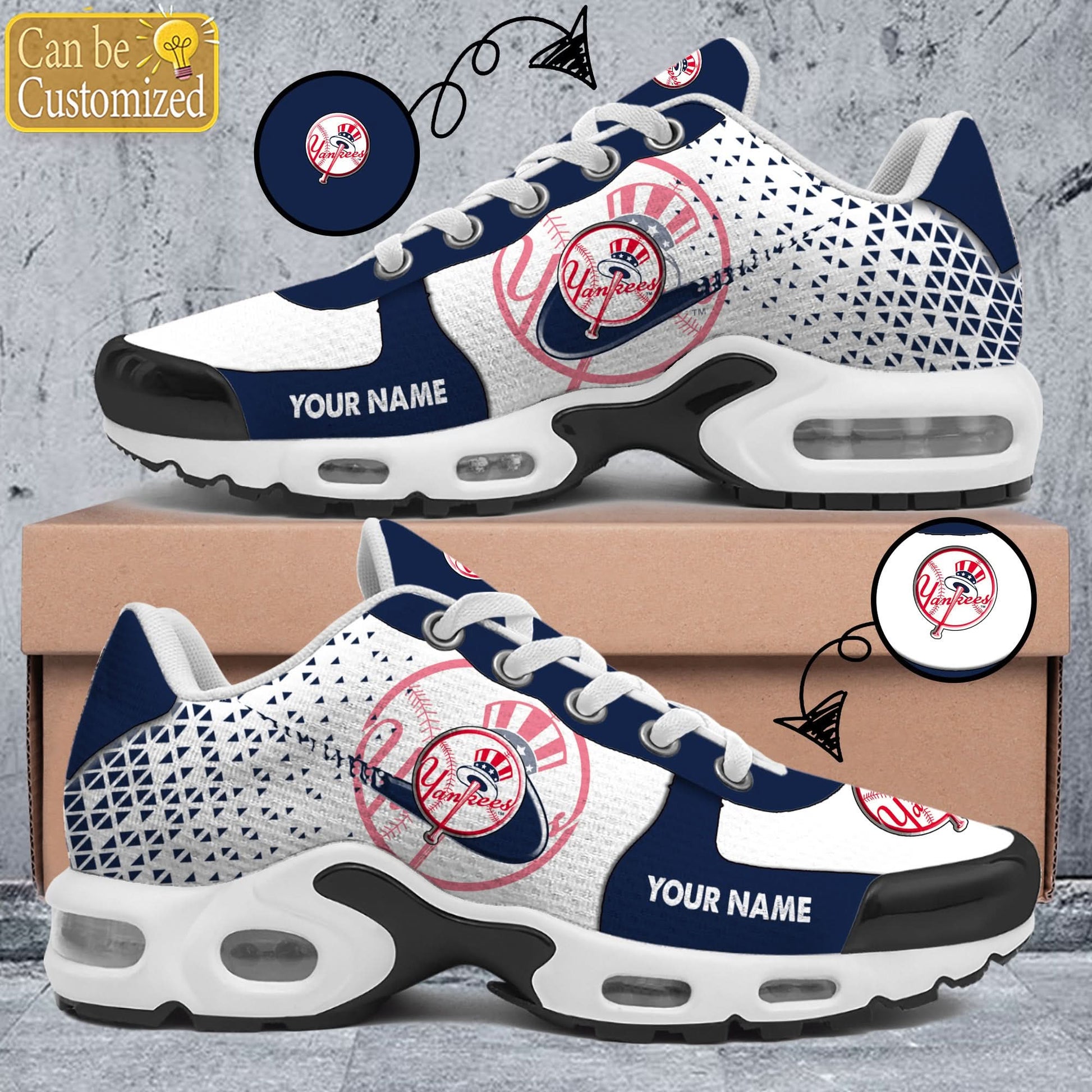 New York Yankees Premium A951 Shoes Personalized