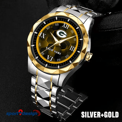 Green Bay Packers Luxury Diamond Men Watch Trending 2025