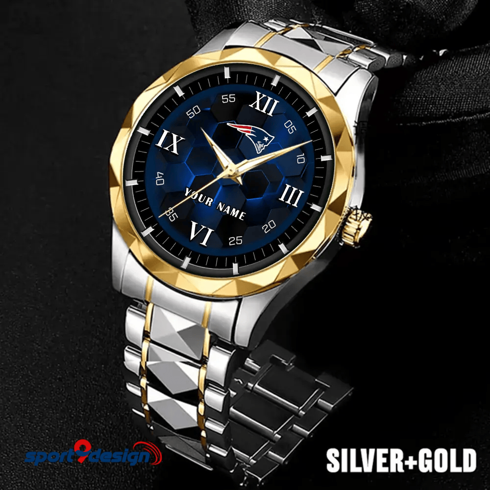 New England Patriots Luxury Diamond Men Watch Trending 2025