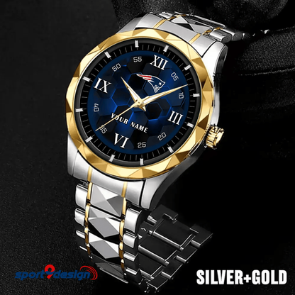 New England Patriots Luxury Diamond Men Watch Trending 2025
