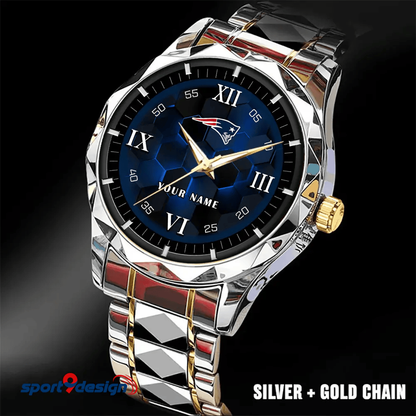 New England Patriots Luxury Diamond Men Watch Trending 2025