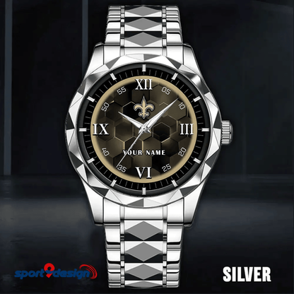 New Orleans Saints Luxury Diamond Men Watch Trending 2025