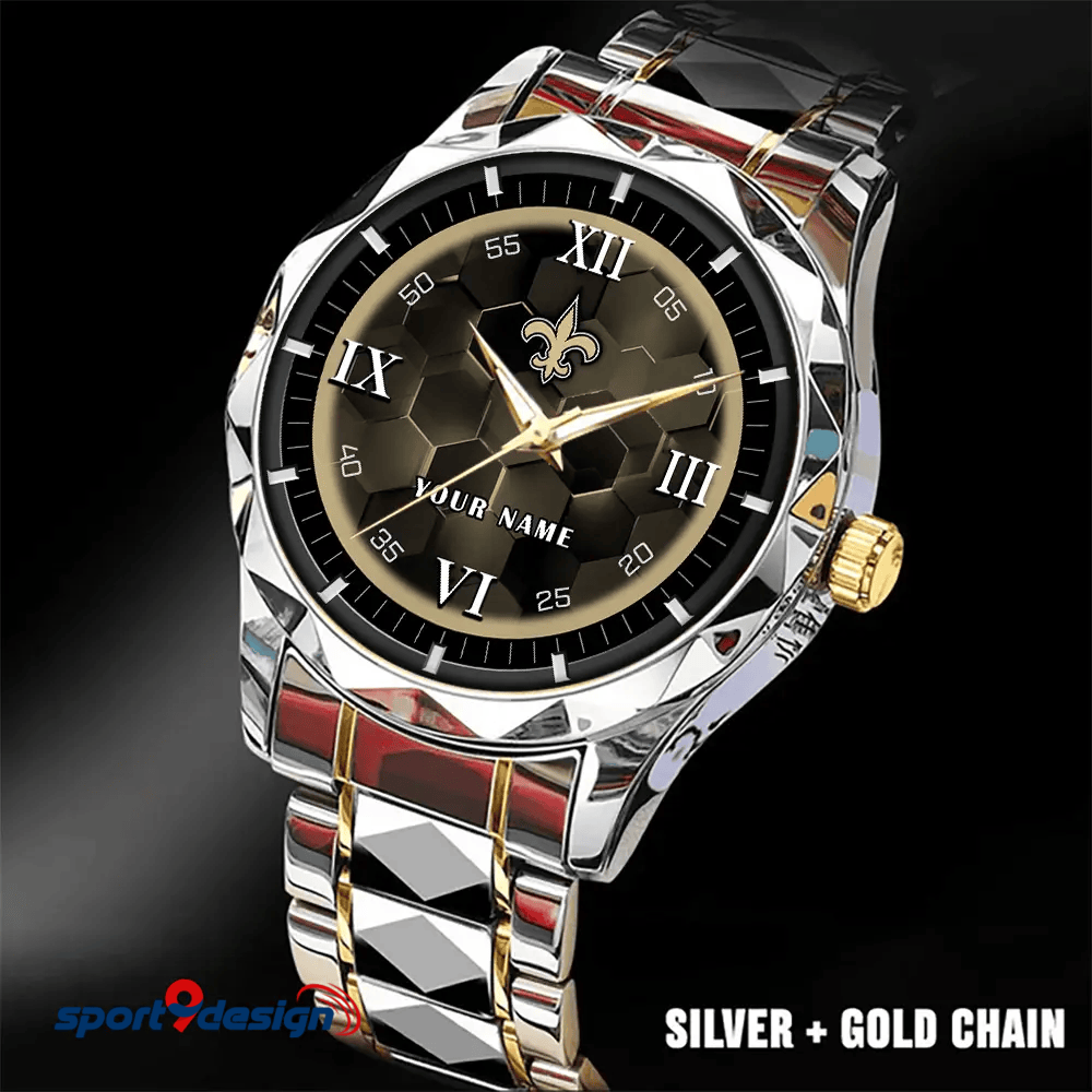 New Orleans Saints Luxury Diamond Men Watch Trending 2025