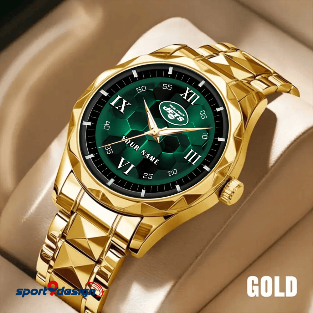 New York Jets Luxury Diamond Men Watch Trending 2025