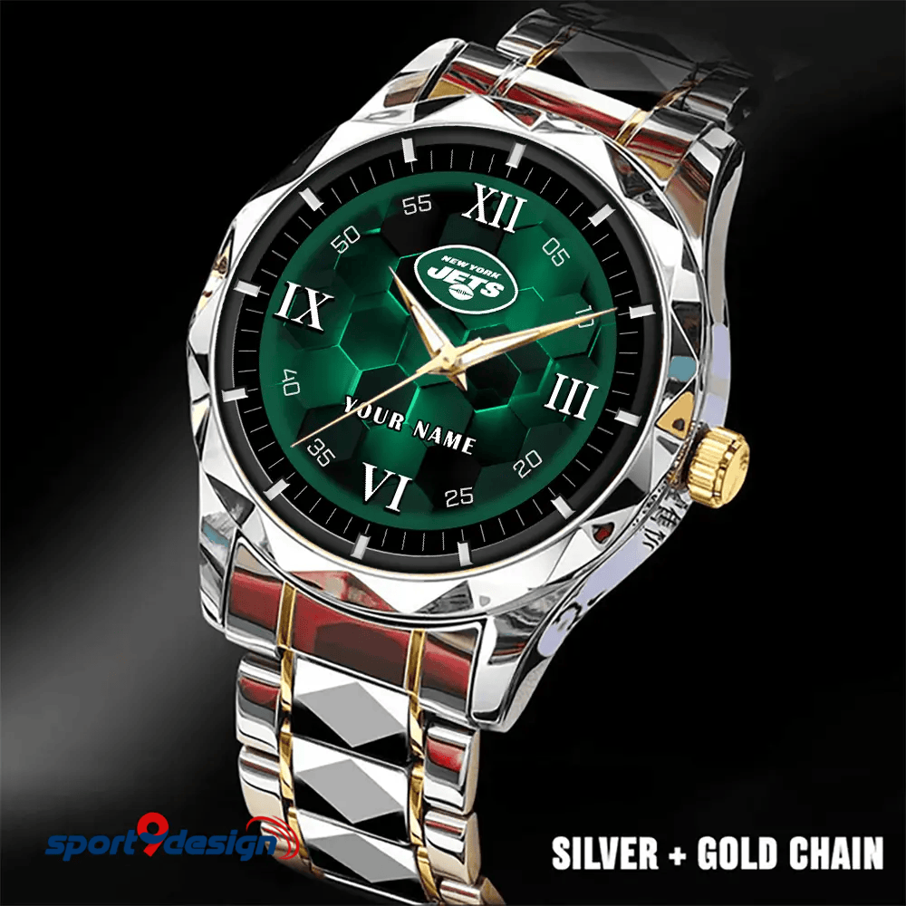 New York Jets Luxury Diamond Men Watch Trending 2025