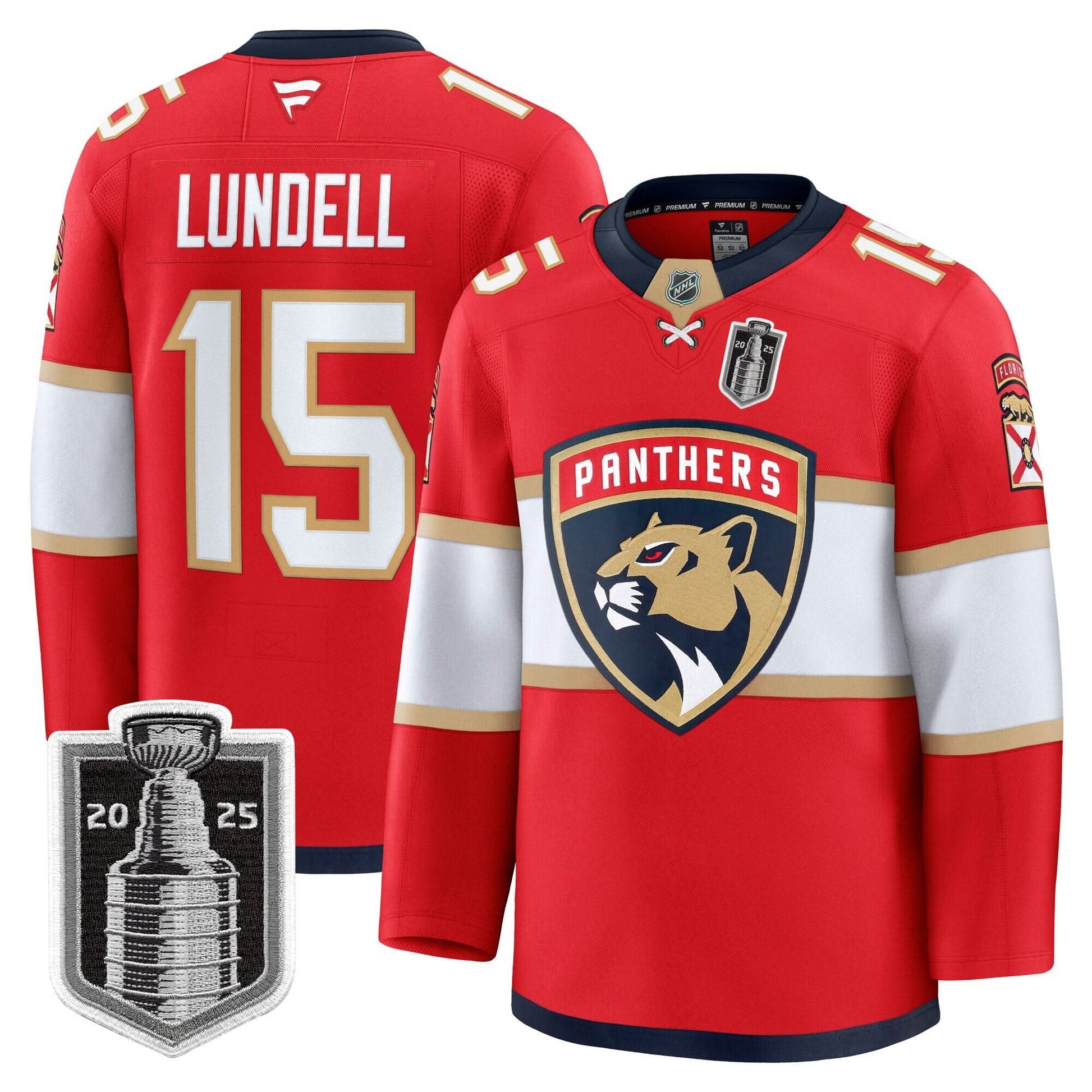 Men's Florida Panthers 2025 Stanley Cup Final Premium Jersey - All Stitched