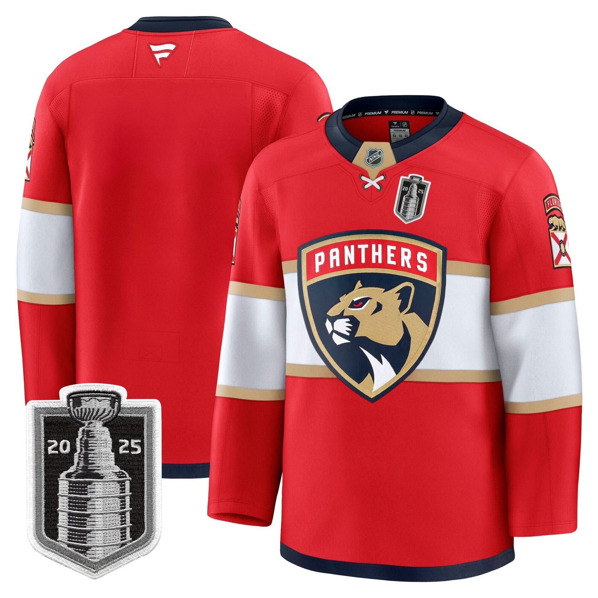 Men's Florida Panthers 2025 Stanley Cup Final Premium Jersey - All Stitched
