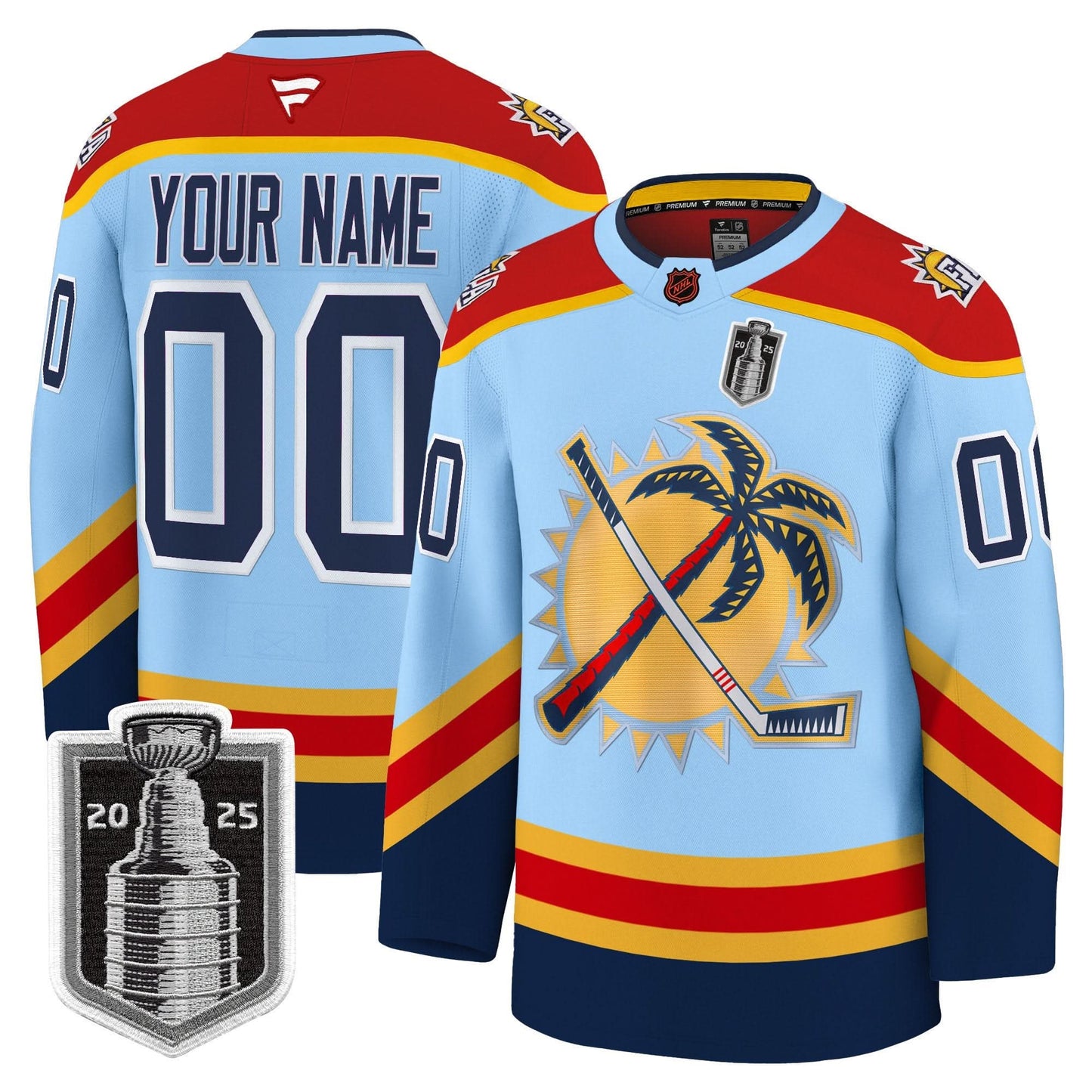 Florida Panthers 2025 Stanley Cup Final Premium Custom Jersey - All Stitched