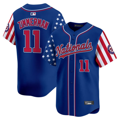 Men's Washington Nationals 2025 Independence Day Vapor Premier Limited Jersey - All Stitched