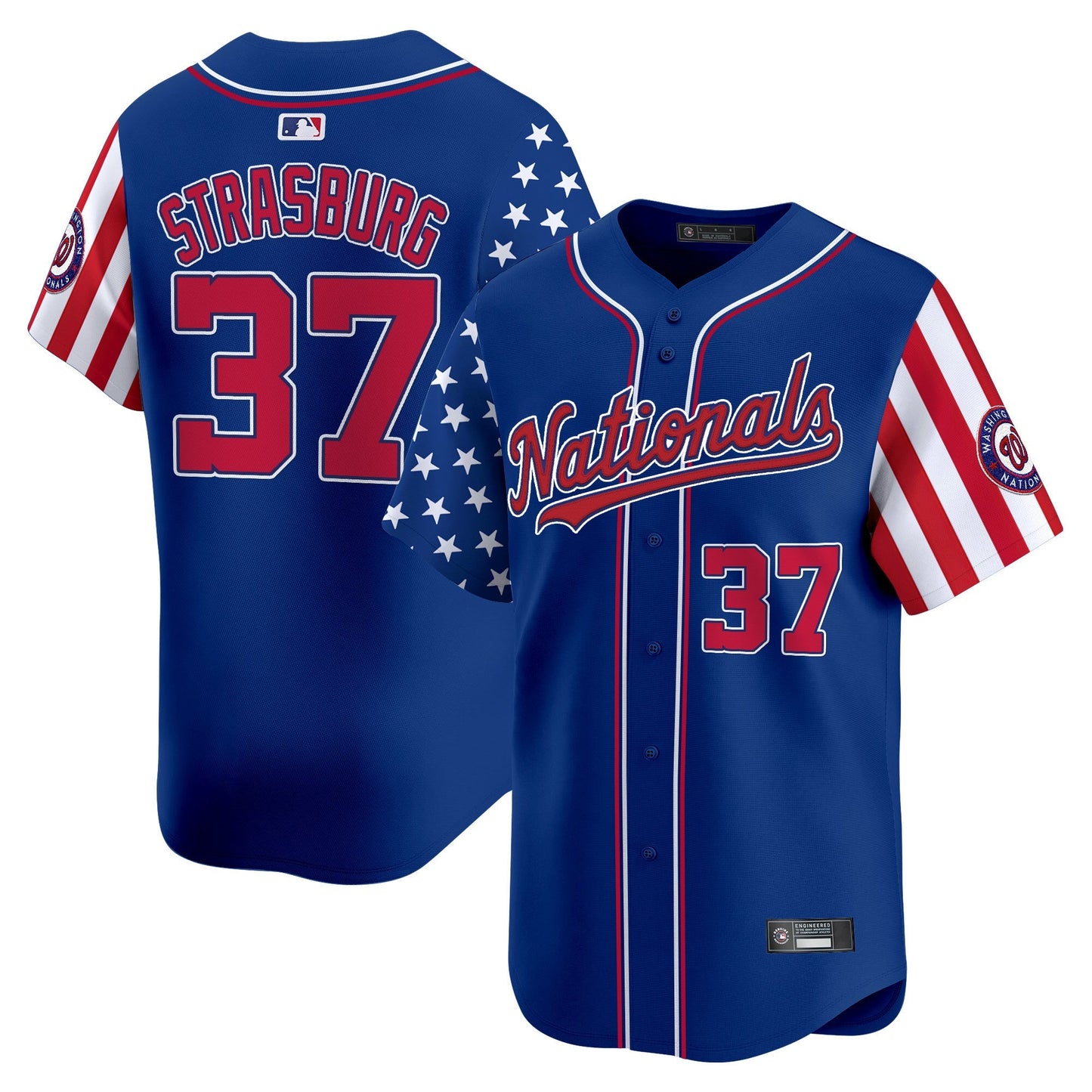 Men's Washington Nationals 2025 Independence Day Vapor Premier Limited Jersey - All Stitched