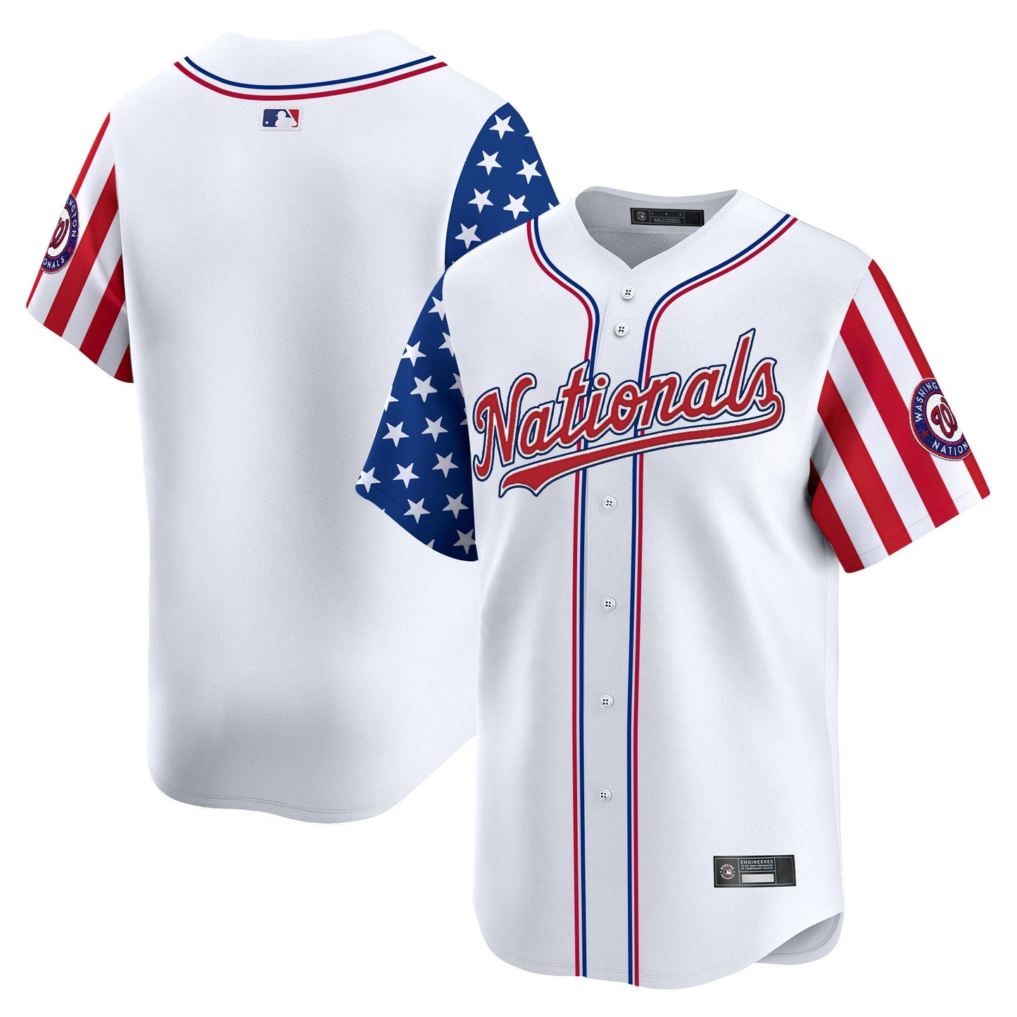Men's Washington Nationals 2025 Independence Day Vapor Premier Limited Jersey - All Stitched